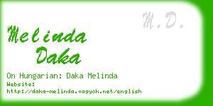 melinda daka business card